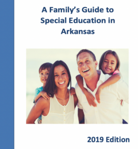 cover image of family guide to special education in Arkansas PDF